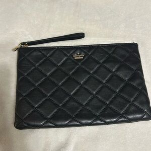 Kate Spade ♠️ black large clutch wristlet